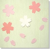 桜の花びらの型紙