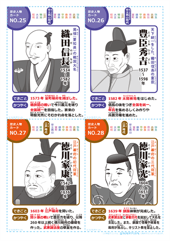 日本の歴史人物 カード　（7）