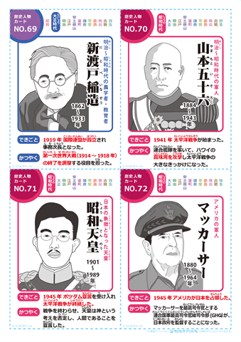 日本の歴史人物 カード　（18）
