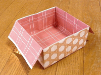 簡単　節分・豆入れ箱の折り方（15）完成です。