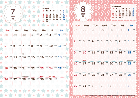 【2020年 ７月～８月】 Chicピンク　Ａ４-２ヶ月