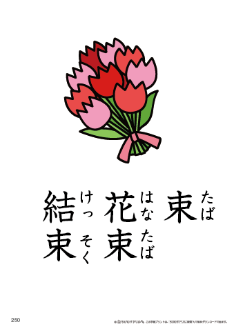 漢字フラッシュカード［小４］両面印刷用・ふりがな有り-250