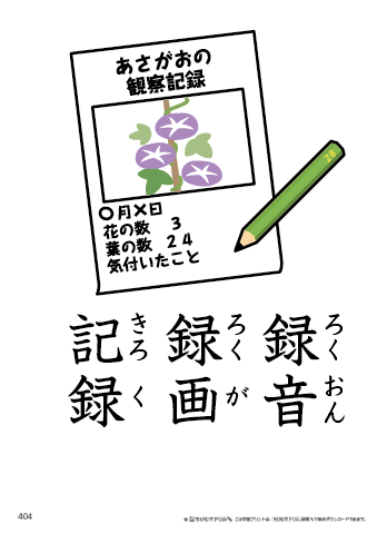 漢字フラッシュカード［小４］両面印刷用・ふりがな有り-404