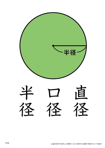 漢字フラッシュカード［小４］両面印刷用・ふりがな無し-110