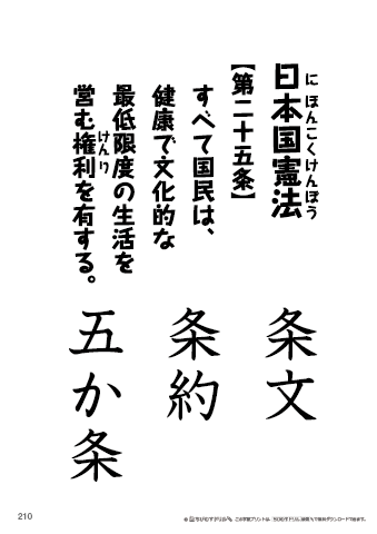 漢字フラッシュカード［小５］両面印刷用・ふりがな無し-210