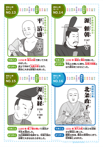 日本の歴史人物 カード　（4）