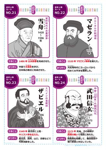 日本の歴史人物 カード　