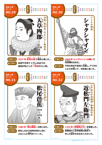 日本の歴史人物 カード　（8）