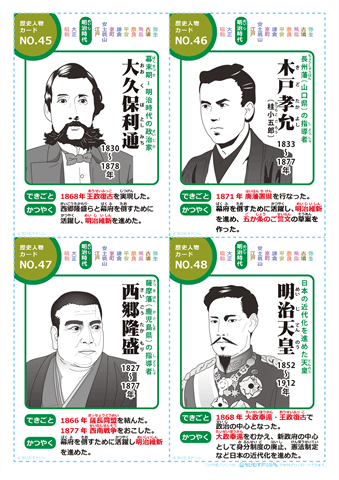 日本の歴史人物 カード　（12）
