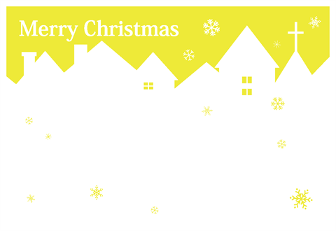 クリスマスカード【聖夜】黄色